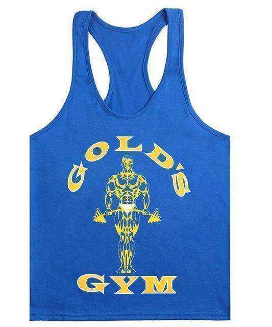 Golds Gym Tank Top for Men - 100% Cotton, Aesthetic Style - Allen-Fitness