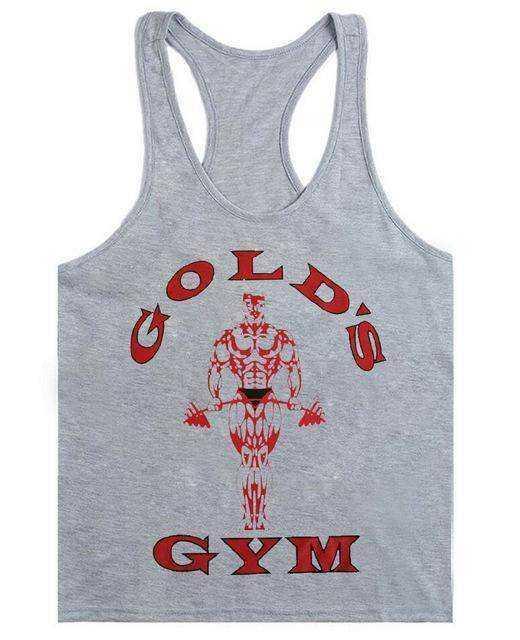 Golds Gym Tank Top for Men - 100% Cotton, Aesthetic Style - Allen-Fitness