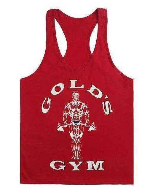 Golds Gym Tank Top for Men - 100% Cotton, Aesthetic Style - Allen-Fitness
