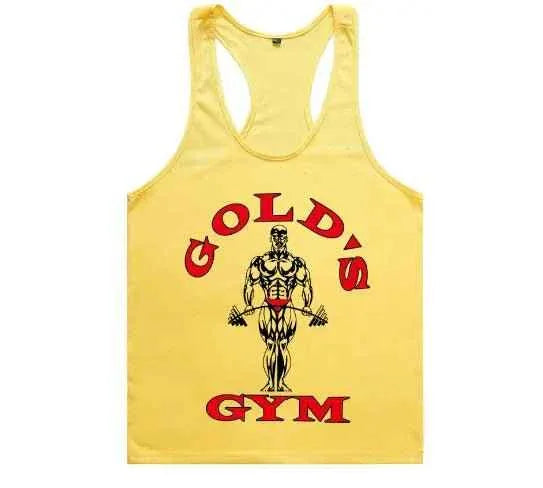 Golds Gym Tank Top for Men - 100% Cotton, Aesthetic Style - Allen-Fitness
