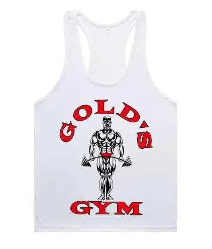 Golds Gym Tank Top for Men - 100% Cotton, Aesthetic Style - Allen-Fitness