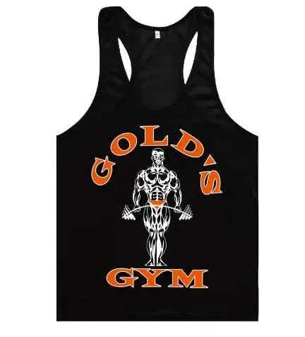 Golds Gym Tank Top for Men - 100% Cotton, Aesthetic Style - Allen-Fitness