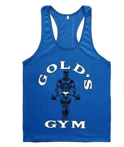 Golds Gym Tank Top for Men - 100% Cotton, Aesthetic Style - Allen-Fitness