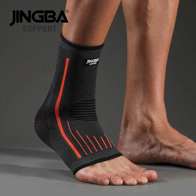 JINGBA High Elastic Compression Ankle Guard - Support Brace for Sports Injury Prevention - Allen-Fitness