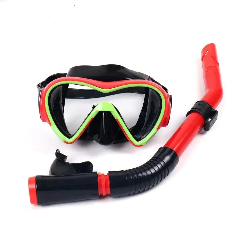 Scuba Diving Mask Ank Snorkel Diving Equipment Shockproof Anti-Fog Underwater Snorkel Mask For Adult Swimming Goggles - Allen-Fitness