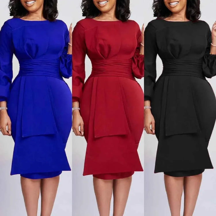 Latest Design Spring And Autumn Bodycon Pencil Dress For Ladies Office Dresses Women Formal Dresses - Allen-Fitness