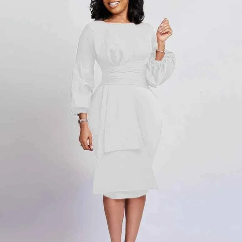 Latest Design Spring And Autumn Bodycon Pencil Dress For Ladies Office Dresses Women Formal Dresses - Allen-Fitness