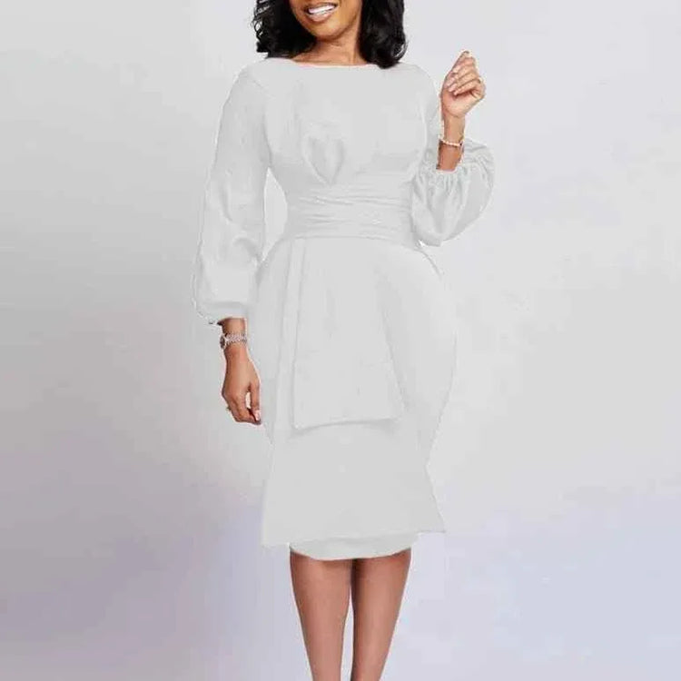 Latest Design Spring And Autumn Bodycon Pencil Dress For Ladies Office Dresses Women Formal Dresses - Allen-Fitness