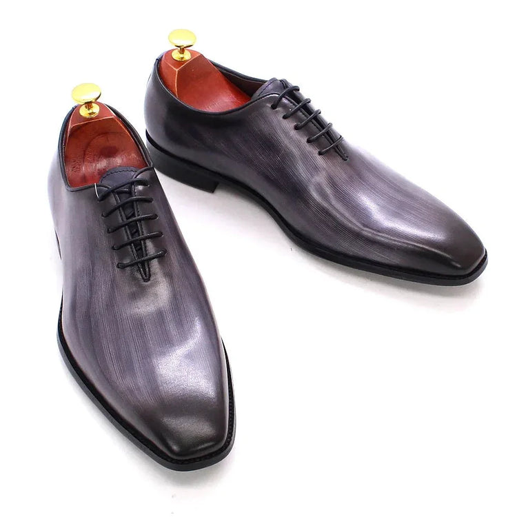 Genuine leather men dress shoes & oxford shoes fashion high quality gentleman shoes for business and party - Allen-Fitness