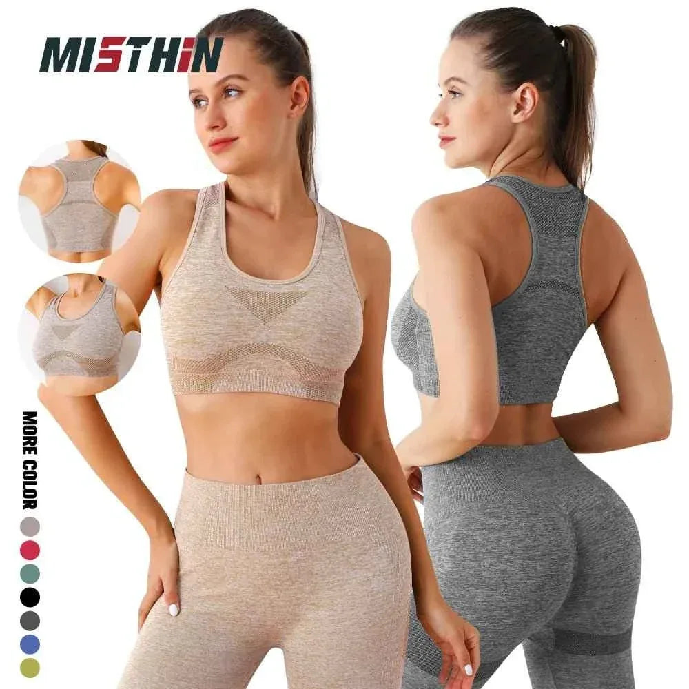 Seamless Women Push Up Scrunch Short Butt Lift Panties Wear Yoga Bra Gym High Waist Fitness Workout Leggings Yoga Set - Allen-Fitness