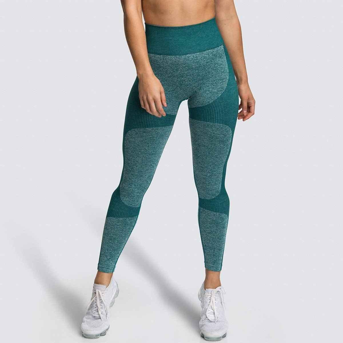 2 Piece Set Seamless Gym Wear Leggings for Women with Breathable Yoga Bra - High Quality Activewear - Allen-Fitness