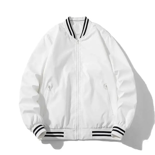 Waterproof Varsity Jacket for Men - Plus Size Baseball and Windbreaker Style - Allen-Fitness