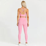 Women Training Gym Sports Bra Leggings 2 Piece Fitness Clothing Wear Yoga Sets - Allen-Fitness