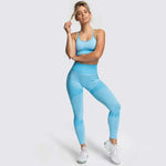 Womens Fitness Leggings - Seamless Workout Gym Sports Yoga Sets - Allen-Fitness