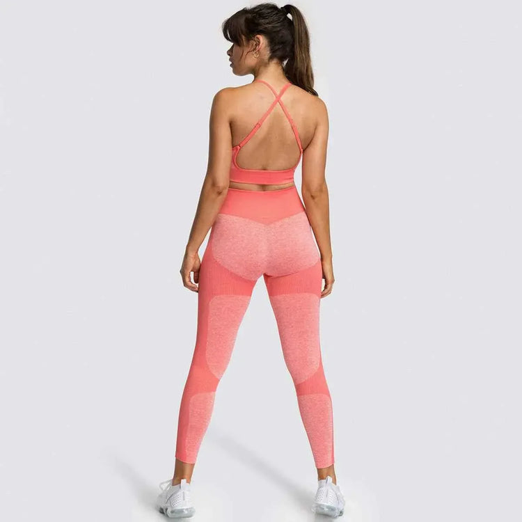 Womens Fitness Leggings - Seamless Workout Gym Sports Yoga Sets - Allen-Fitness