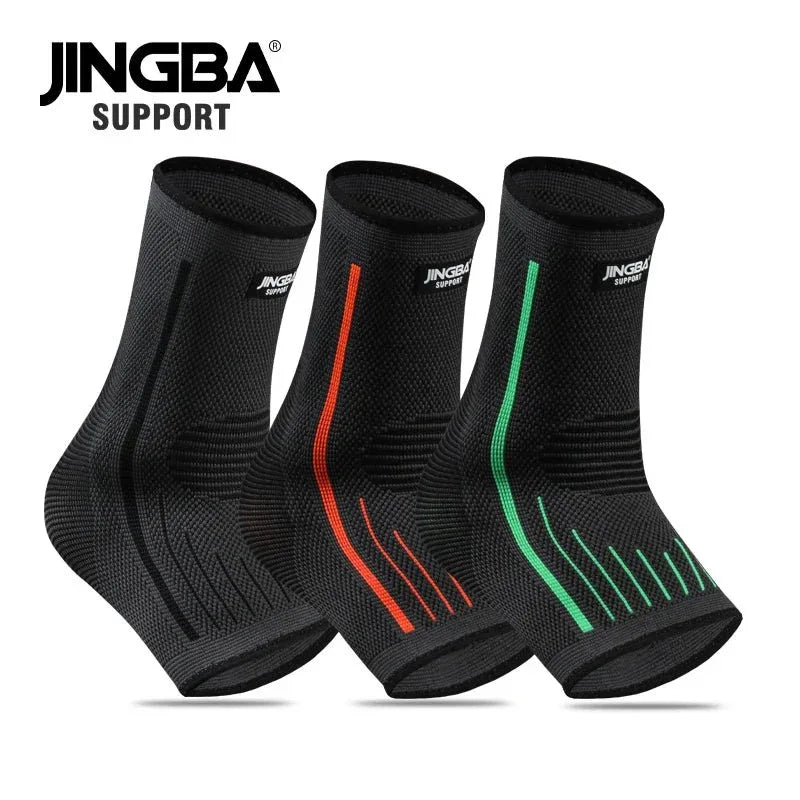JINGBA High Elastic Compression Ankle Guard - Support Brace for Sports Injury Prevention - Allen-Fitness