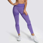 2 Piece Set Seamless Gym Wear Leggings for Women with Breathable Yoga Bra - High Quality Activewear - Allen-Fitness
