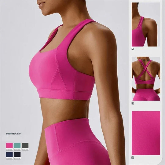 Women Popular New Design Long Sleeve Shirt Short Legging Bra Sports Gym Set Yoga Wear Set Fitness Set - Allen-Fitness