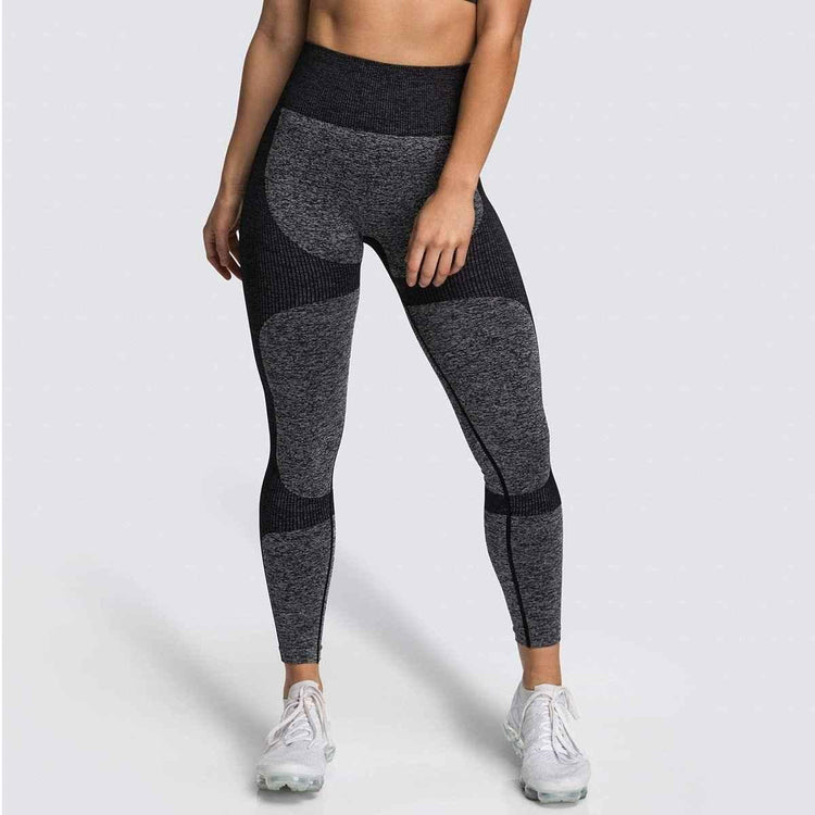 2 Piece Set Seamless Gym Wear Leggings for Women with Breathable Yoga Bra - High Quality Activewear - Allen-Fitness