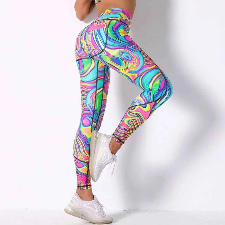 Breathable Quick Drying Yoga Pants for Women - Fitness High Waist Tight Elastic Sports Leggings - Allen-Fitness
