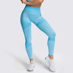 2 Piece Set Seamless Gym Wear Leggings for Women with Breathable Yoga Bra - High Quality Activewear - Allen-Fitness