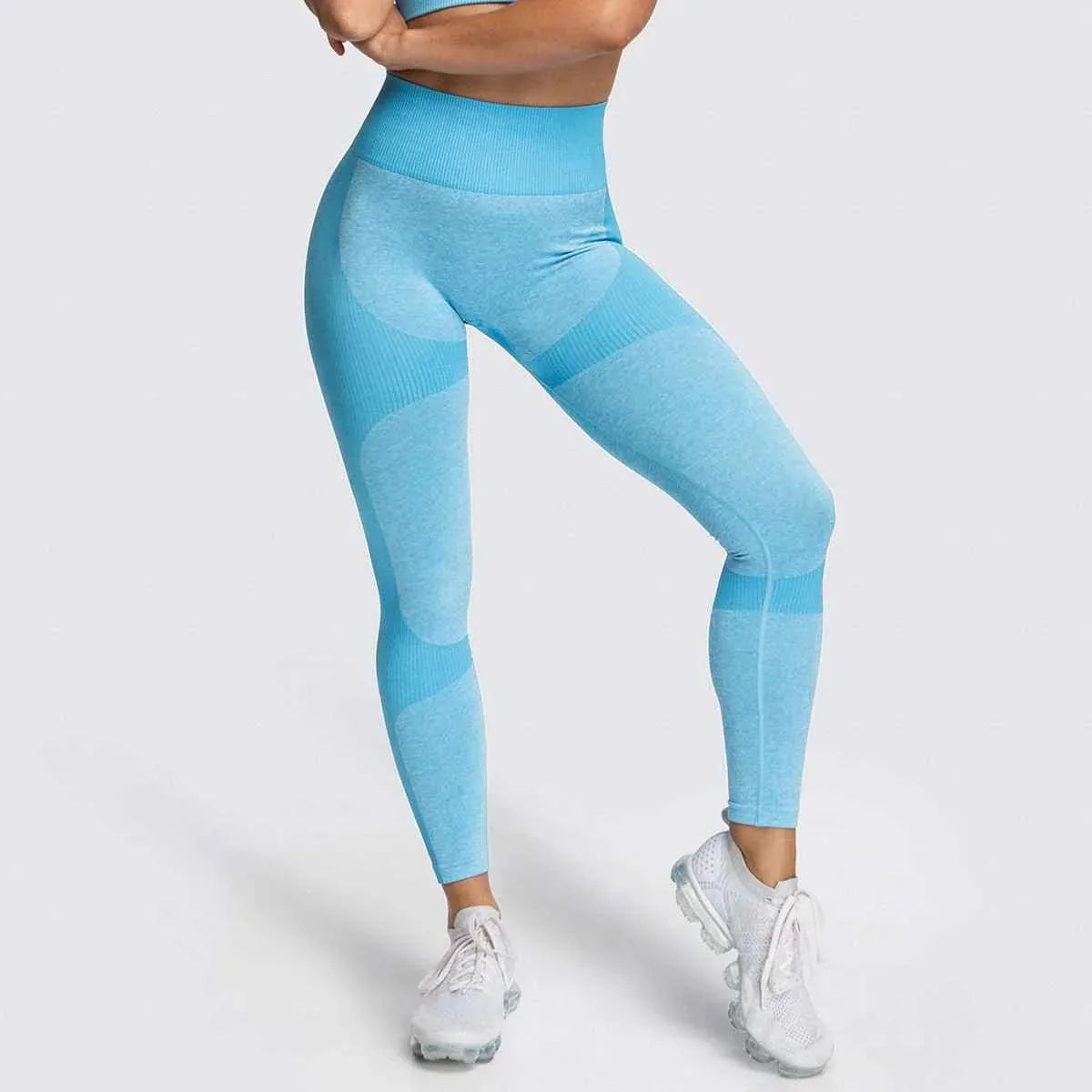 2 Piece Set Seamless Gym Wear Leggings for Women with Breathable Yoga Bra - High Quality Activewear - Allen-Fitness