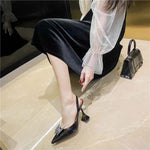 Ladies Pumps Shoes High Heels - Women's Stylish Wedge Heels - Allen-Fitness