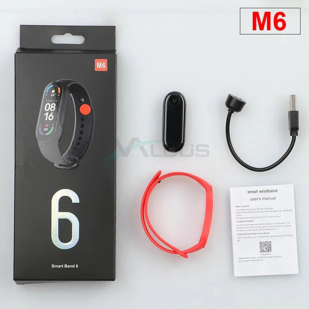 Valdus M6 Fitness Wristband with Sport Smart Watch 6 Band - Allen-Fitness