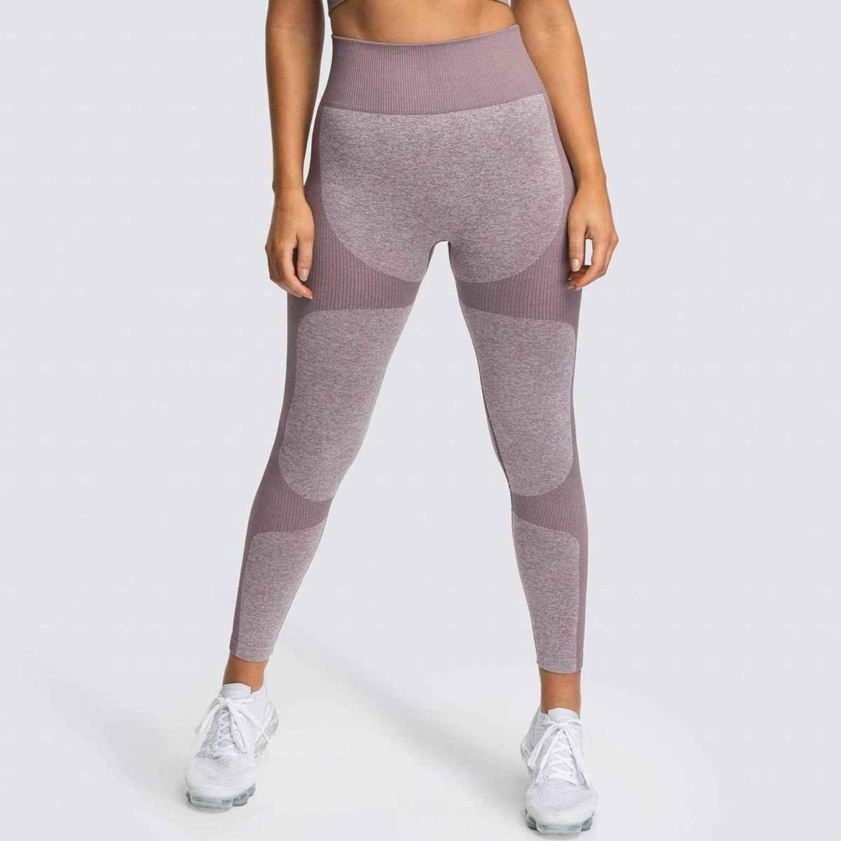 2 Piece Set Seamless Gym Wear Leggings for Women with Breathable Yoga Bra - High Quality Activewear - Allen-Fitness
