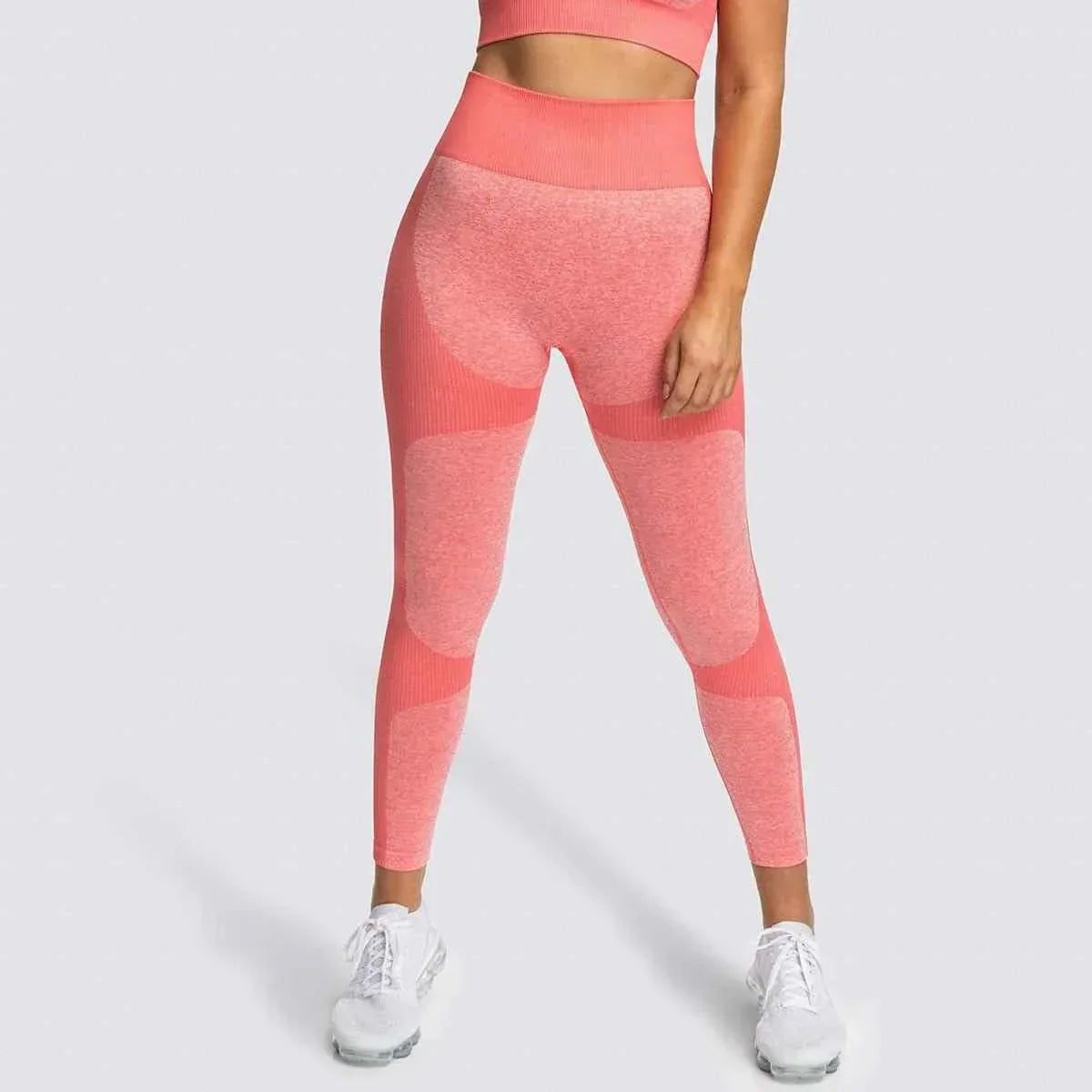 2 Piece Set Seamless Gym Wear Leggings for Women with Breathable Yoga Bra - High Quality Activewear - Allen-Fitness