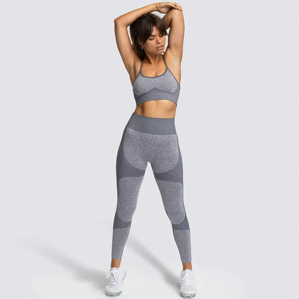 Womens Fitness Leggings - Seamless Workout Gym Sports Yoga Sets - Allen-Fitness