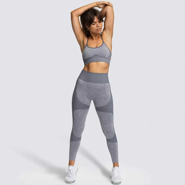 Womens Fitness Leggings - Seamless Workout Gym Sports Yoga Sets - Allen-Fitness