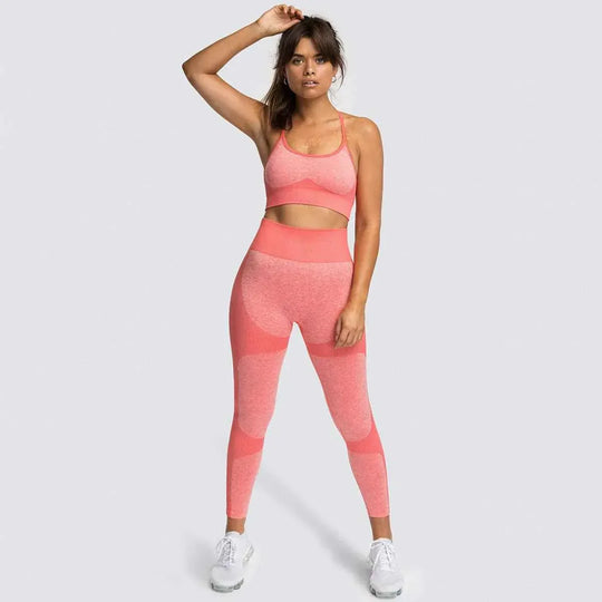 Womens Fitness Leggings - Seamless Workout Gym Sports Yoga Sets - Allen-Fitness