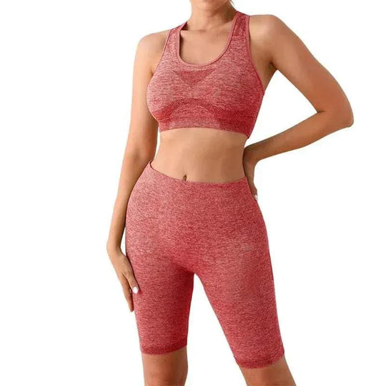 Seamless Women Push Up Scrunch Short Butt Lift Panties Wear Yoga Bra Gym High Waist Fitness Workout Leggings Yoga Set - Allen-Fitness
