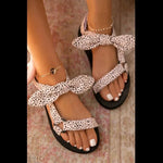 Women Sandals - Comfortable Thick Bottom Summer Beach Shoes with Bow (Large Size) - Allen-Fitness