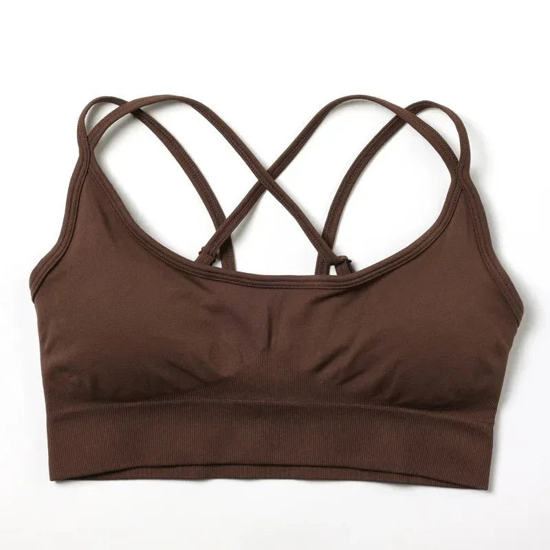 Women Popular New Design Seamless Shirt Short Legging Bra Gym Set Yoga Wear Set Fitness Set - Allen-Fitness