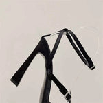 Women New Flip Flop Black Sandalias Mujer Rhinestone Stilettos Heels Dressing Shoes Ladies Sandals - Allen-Fitness