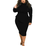 Newest Autumn Winter Women Large Size Short Dresses Bow Long Sleeve Dress Women Casual Clothing - Allen-Fitness