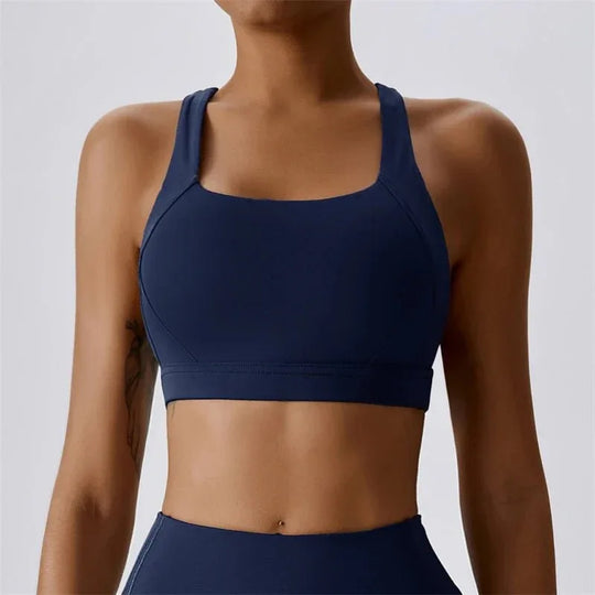 Women Popular New Design Long Sleeve Shirt Short Legging Bra Sports Gym Set Yoga Wear Set Fitness Set - Allen-Fitness