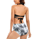 Bikini Set Ruched Swimwear Women Print Swimsuit Push Up High Waist Bikinis Plus Size Bathing Suit - Allen-Fitness