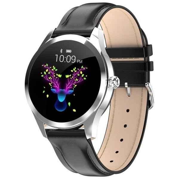 Waterproof Heart Rate Monitoring Stainless Steel kw10 Smartwatch women Smart Watch Fitness Bracelet - Allen-Fitness