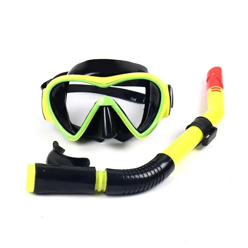Scuba Diving Mask Ank Snorkel Diving Equipment Shockproof Anti-Fog Underwater Snorkel Mask For Adult Swimming Goggles - Allen-Fitness