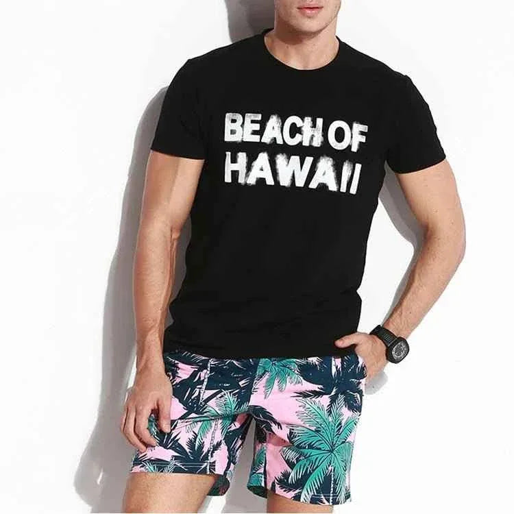 Quick Dry Swimming Trunks for Men - Xiamen Swim Printed Board Shorts - Allen-Fitness