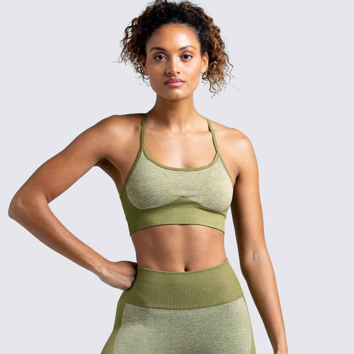 2 Piece Set Seamless Gym Wear Leggings for Women with Breathable Yoga Bra - High Quality Activewear - Allen-Fitness