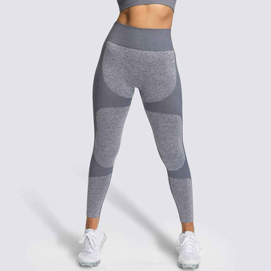 2 Piece Set Seamless Gym Wear Leggings for Women with Breathable Yoga Bra - High Quality Activewear - Allen-Fitness