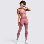 Womens Fitness Leggings - Seamless Workout Gym Sports Yoga Sets - Allen-Fitness