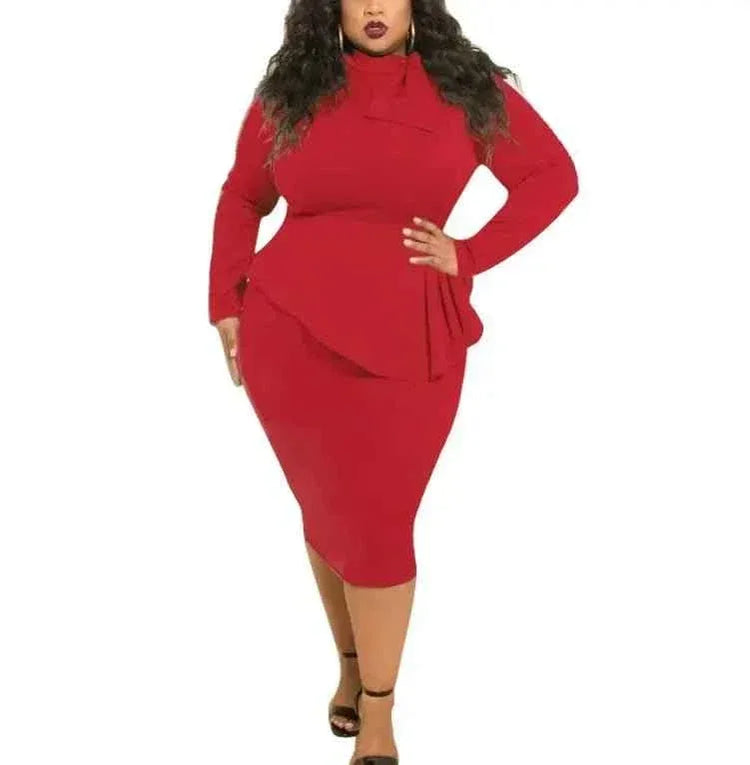 Newest Autumn Winter Women Large Size Short Dresses Bow Long Sleeve Dress Women Casual Clothing - Allen-Fitness