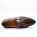 High quality men's leather shoes slip on casual tassel loafers driving - Allen-Fitness