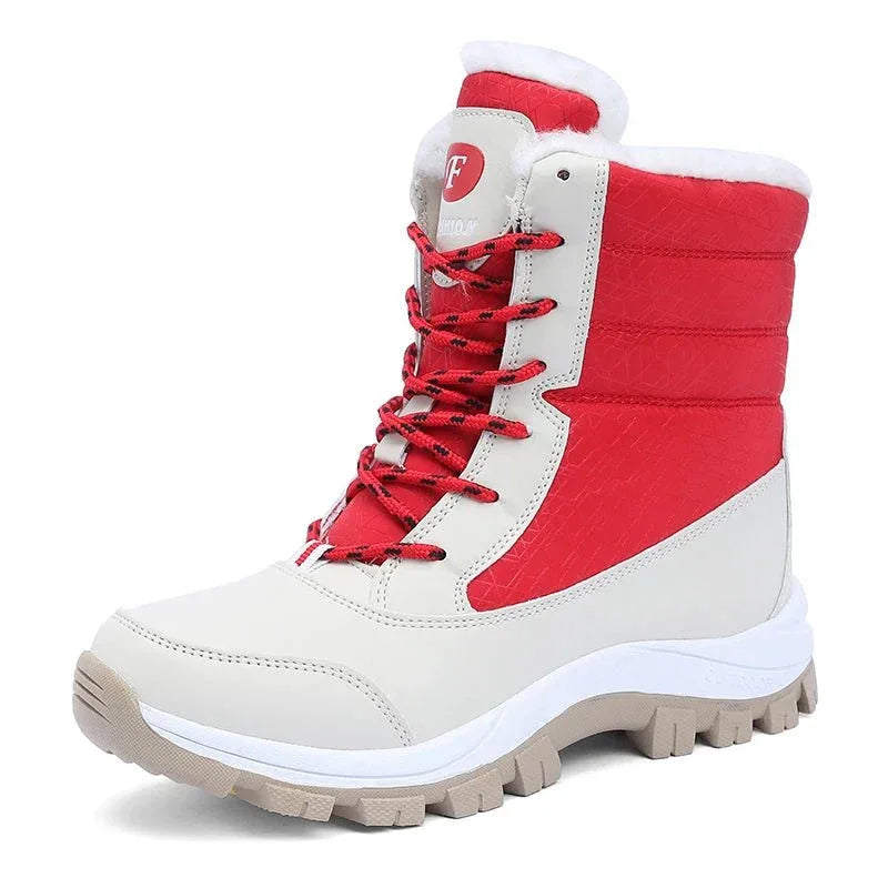 Snow Boots Plush Warm Ankle Boots for Women Winter Shoes Waterproof Boots Female Winter Shoes Booties Botas Mujer Platform Heels - Allen-Fitness