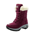 Women Boots Winter Keep Warm Cotton Shoes Mid-Calf Snow Boots Ladies Lace-up High-top Waterproof Booties Chaussures Femme - Allen-Fitness